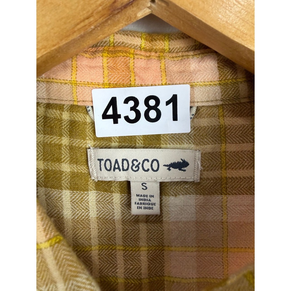 Toad&Co Button Down Shirt Womens Small Multicolor Plaid Flannel Long Sleeve - Picture 3 of 6